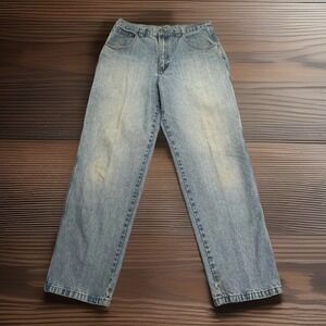 Vintage Wrangler Jeans Mens 32x31 Blue Light Wash Baggy Cargo Carpenter 90s Y2K